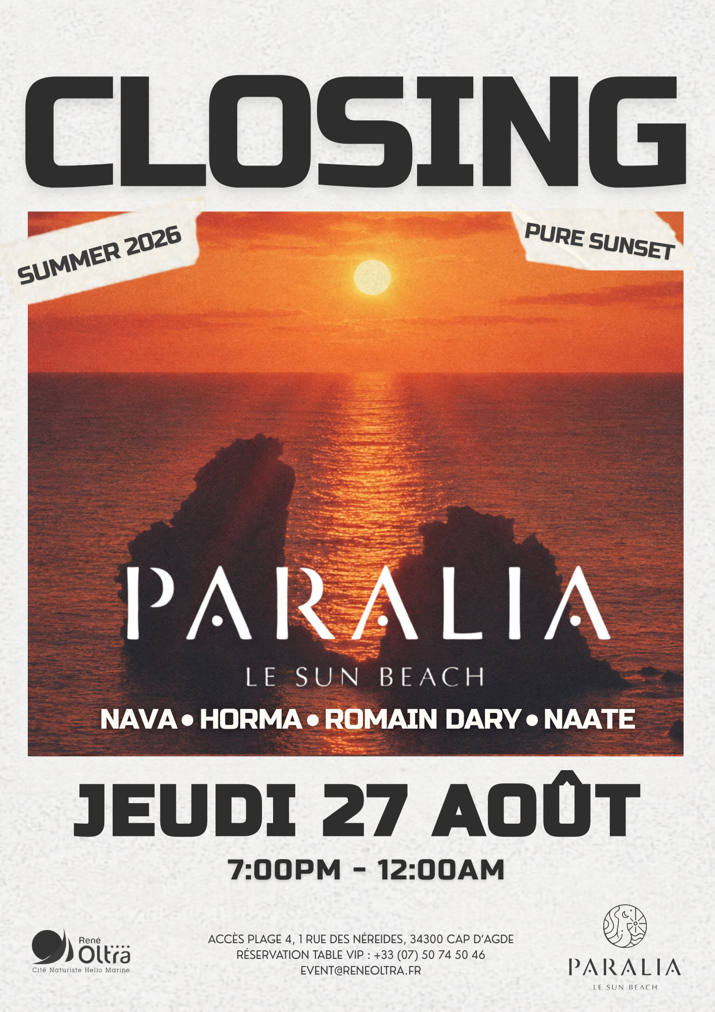 Affiche Closing Summer 2026